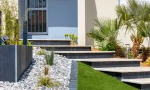 outdoor masonry steps