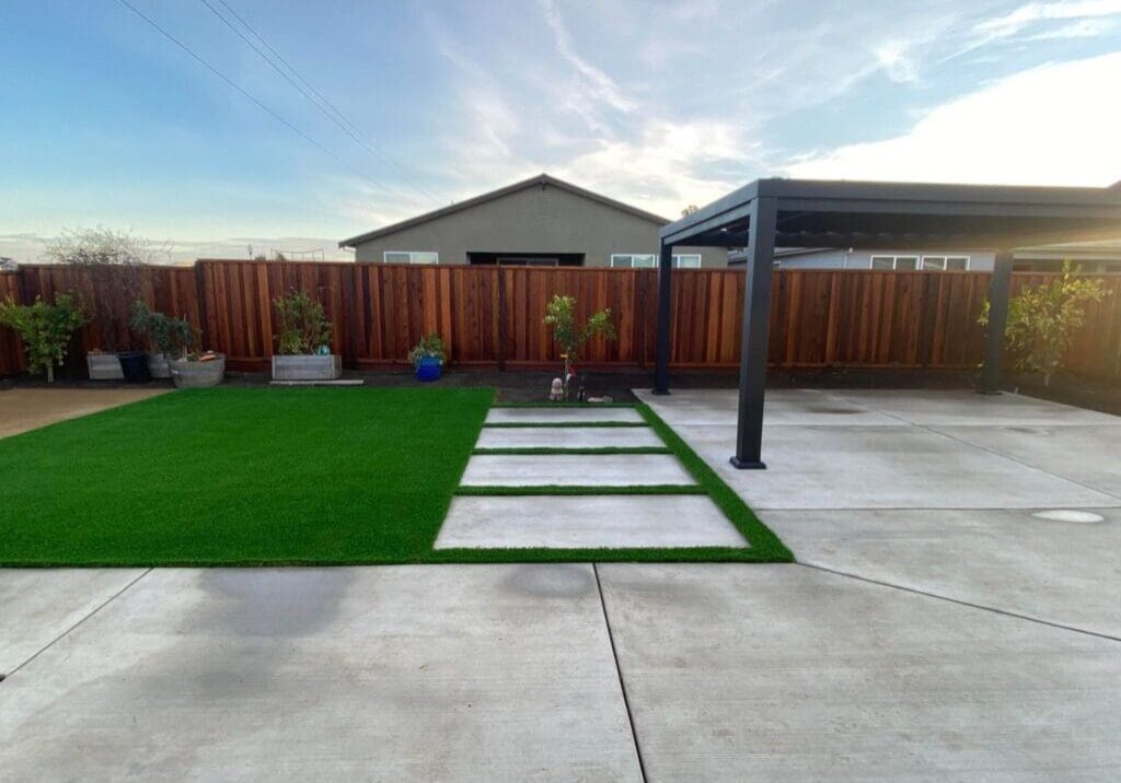 after yard design