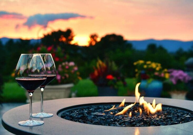 outdoor design features perfect for wine country